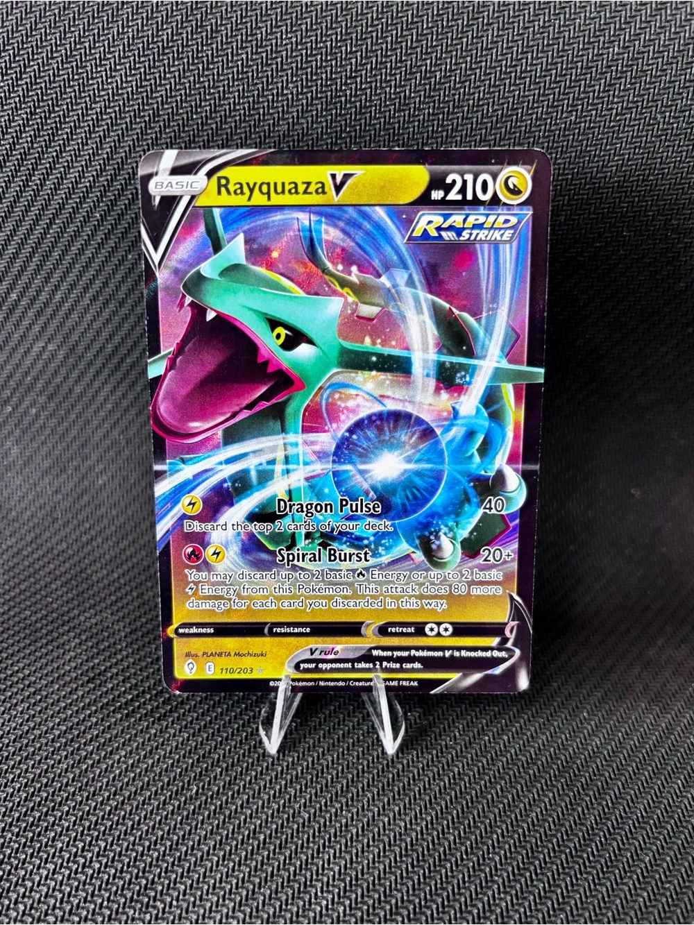 Pokémon TCG Rayquaza V Crown Zenith 100/159 Holo Ultra Rare